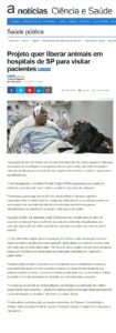 Político honesto de São Paulo, Rinaldi Digilio, tem PL que quer liberar animais em hospitais de SP para visitar pacientes
